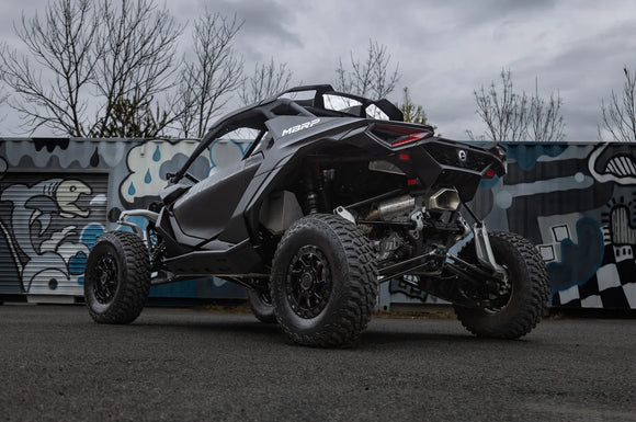 MBRP CAN-AM MAVERICK R 2024 2025 3" TURBO BACK, SINGLE SLIP-ON SYSTEM WITH CATAL