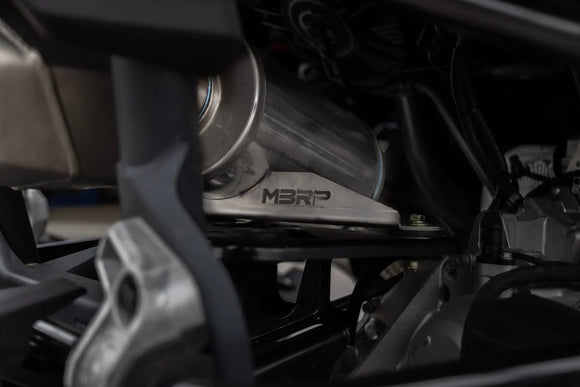 MBRP CAN-AM MAVERICK R 2024 2025 3" TURBO BACK, SINGLE SLIP-ON SYSTEM WITH CATAL
