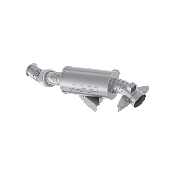 MBRP CAN-AM MAVERICK R 2024 2025 3" TURBO BACK, SINGLE SLIP-ON SYSTEM WITH CATAL