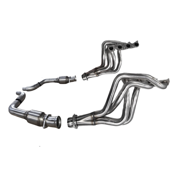 Kooks 15-24 Ford Mustang GT/D.H. 1-7/8in x 3in SS Headers w/ H.O. Green Catted Conn.