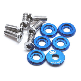 BLOX Racing Large Diameter Fender Washers - Blue
