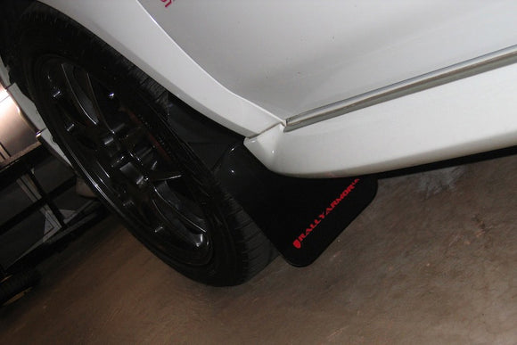 Rally Armor 02-07 Subaru WRX/STI/RS/2.5i (Wagons Req. Mod.) Black UR Mud Flap w/Red Logo