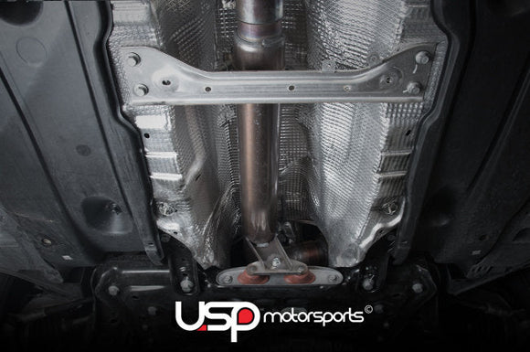 USP 3" Stainless Steel Downpipe: MK7 GTI, Golf, A3 FWD (Catted)