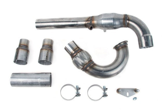USP 3" Stainless Steel Downpipe: MK7 GTI, Golf, A3 FWD (Catted)