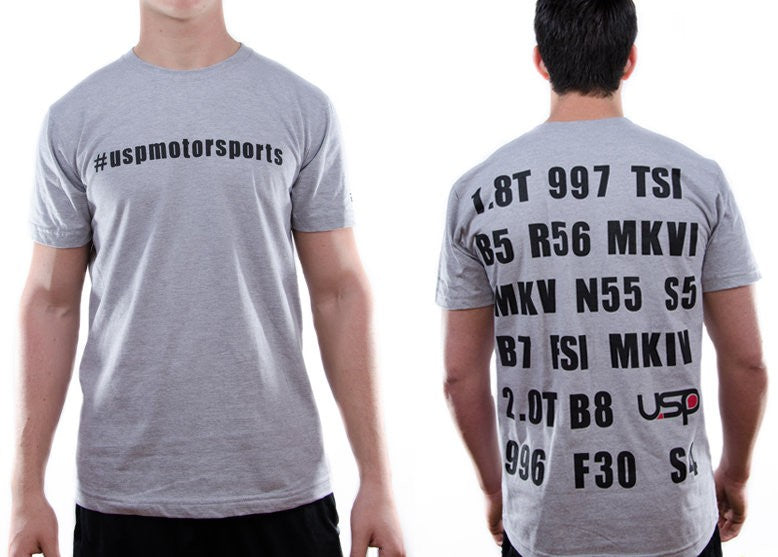 USP Motorsports Gray"All Makes" T-Shirt- XXL