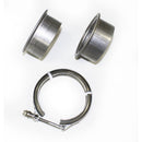 JBA 3in Stainless Steel V-Band Clamp & Flanges-1
