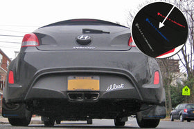 Rally Armor 12-18 Hyundai Veloster Black UR Mud Flap w/ Blue Logo - 0