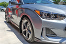 Rally Armor 19-21 Hyundai Veloster Turbo/2.0/R-Spec Black UR Mud Flap w/White Logo-3