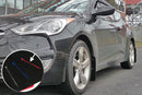 Rally Armor 12-18 Hyundai Veloster Black UR Mud Flap w/ Red Logo-2