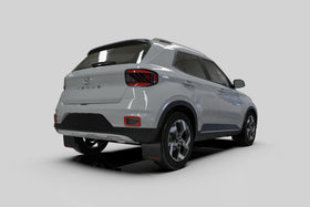 Rally Armor 20-25 Hyundai Venue Black Mud Flap Blue Logo - 0