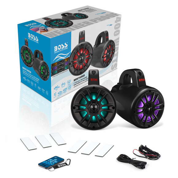 Boss Audio Systems Marine Waketower Speakers 400 Watts/Pair/ 4in/ 2 Way