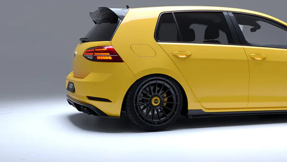 Zaero Design VW Golf GTI & Golf R Mk7 & Mk7.5 EVO-1 Gloss Black Side Skirts | ZA-GOLF-75-SW