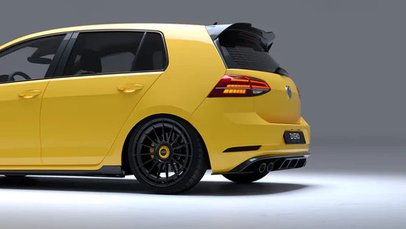 Zaero Design VW Golf GTI & Golf R Mk7 & Mk7.5 EVO-1 Gloss Black Side Skirts | ZA-GOLF-75-SW