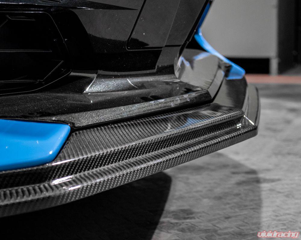 VR Aero Carbon Fiber Front Lip Spoiler Chevrolet Corvette C8 - 0