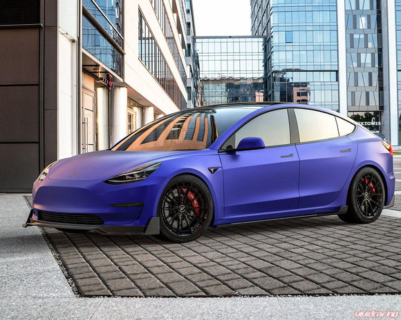 VR Forged D03-R Wheel Package Tesla Model 3 19x9.5 Squared Gloss Black