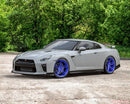 VR Forged D10 Wheel Package Nissan GT-R 20x10 20x12 Dark Blue-4