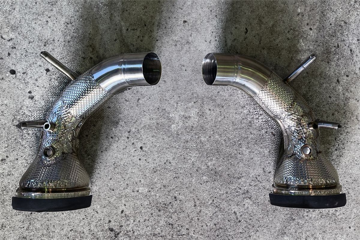 VRP Race Downpipes Stainless Steel Porsche 992 Turbo | Turbo S 3.7L