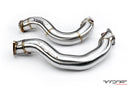 VRSF 3″ Cast Stainless Steel Catless Downpipes N54 V2 2007 – 2010 BMW 335i / 2008 – 2012 BMW 135i-1