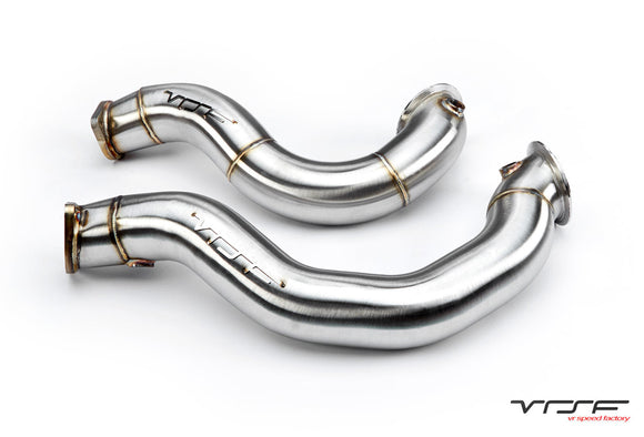 VRSF 3″ Cast Stainless Steel Catless Downpipes N54 V2 2007 – 2010 BMW 335i / 2008 – 2012 BMW 135i