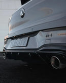 Zaero Design VW Golf GTI Mk8 & Mk8.5 EVO-1 Gloss Black Rear Diffuser | ZA-GOLF-8-GTI-DF-4