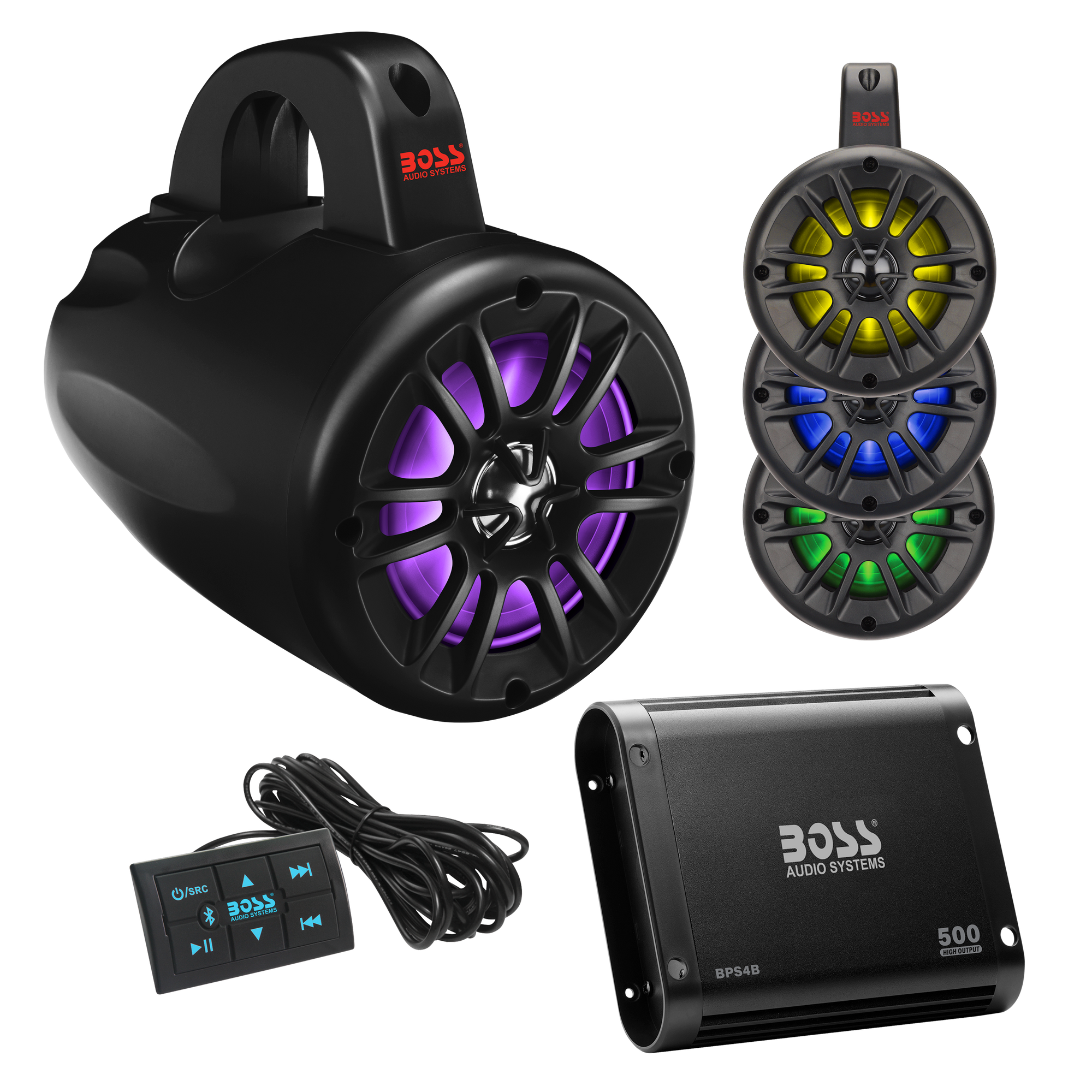 Boss Audio Systems UTV Marine Stereo Package