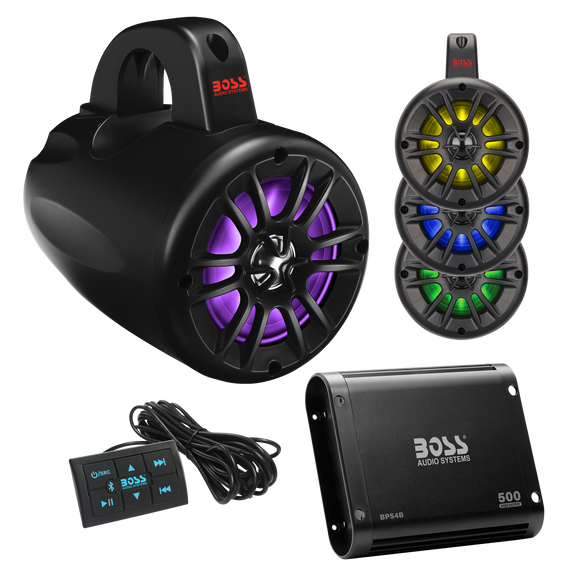 Boss Audio Systems UTV Marine Stereo Package