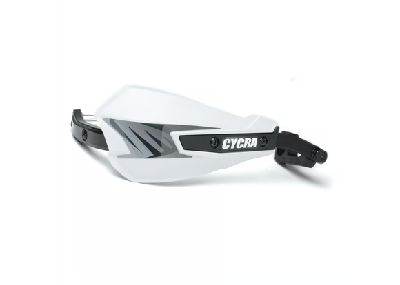 Cycra Vortex Hand Guard/w Universal U-Clamps - White