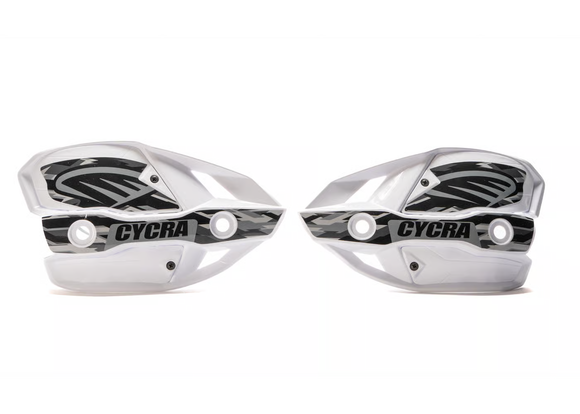 Cycra Probend Special Ed. CRM Ultra Hand Shields w/Covers - White