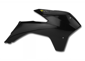 Cycra 13-15 KTM 125 SX Powerflow Radiator Shrouds - Black