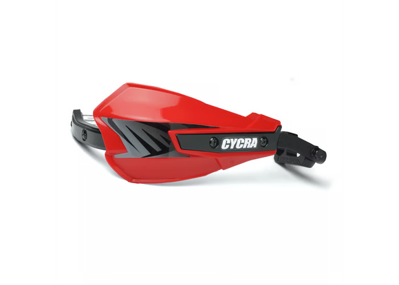 Cycra Vortex Hand Guard/w Universal U-Clamps- Red