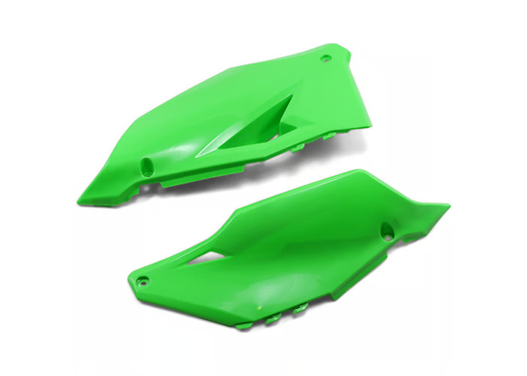 Cycra 21-23 Kawasaki KX450X Side Number Panels - OEM Green