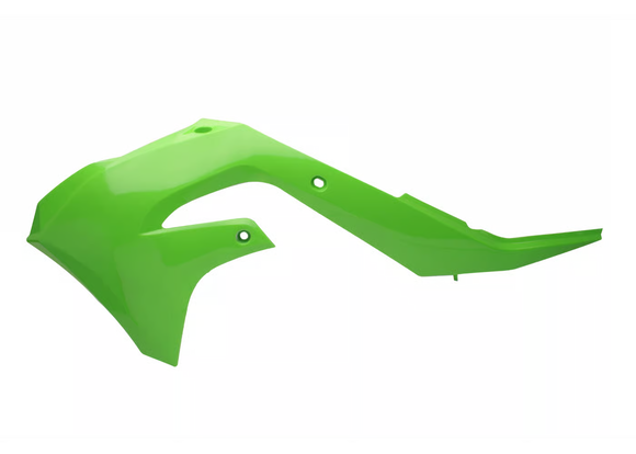 Cycra 21-23 Kawasaki KX250F Powerflow Radiator Shrouds - OEM Green