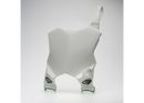 Cycra 23+ Kawasaki KX450X Stadium Number Plate - White-1