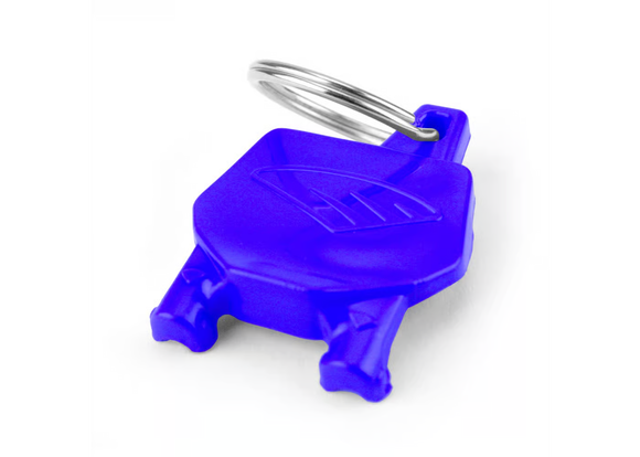 Cycra Key Ring with Number Plate - Blue