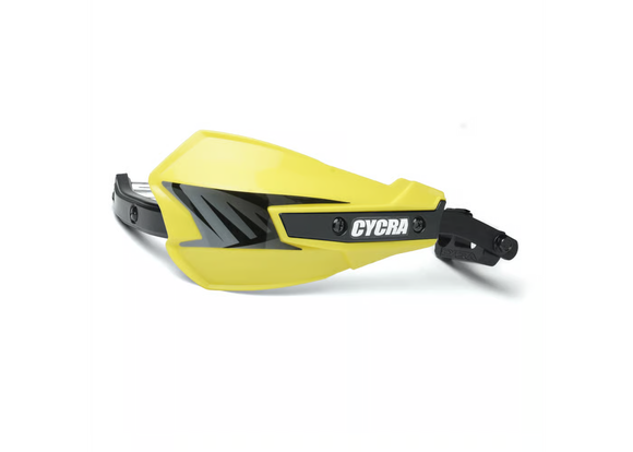 Cycra Vortex Hand Guard/w Universal U-Clamps - Yellow