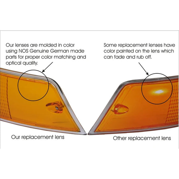 Tail Light Lens Set - Porsche / 69'-89' 911 / 912 / 930 | 91163194900-URP-KT