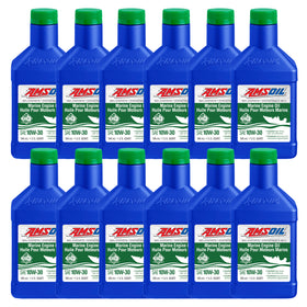 AMSOIL 10W-30 100% Synthetic Marine Engine Oil Case of 12