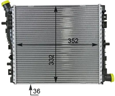 Audi Radiator - Mahle Behr 376701261