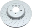 BMW Slotted Brake Disc - Zimmermann 34106797603 (two piece semi floating design)-1