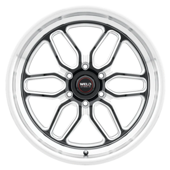 Weld Racing 20x10 Laguna 6 Drag 6x135 ET38 BS7.00 Gloss BLK MIL DIA 87.1
