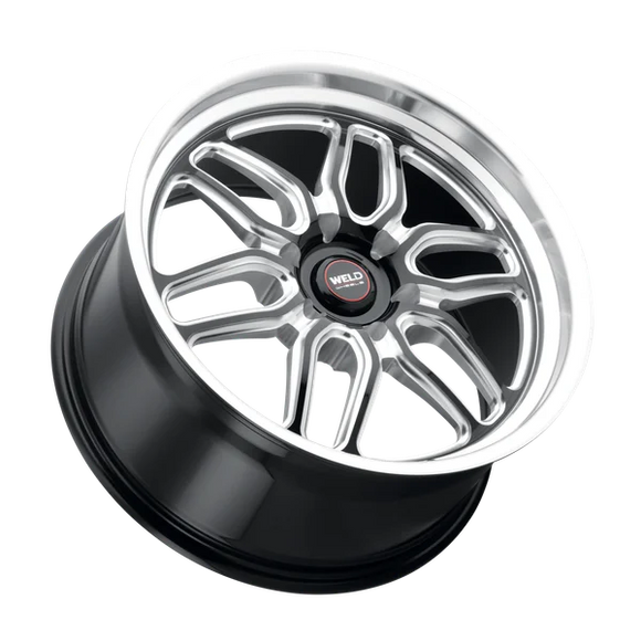 Weld Racing 20x10 Laguna 6 Drag 6x135 ET38 BS7.00 Gloss BLK MIL DIA 87.1