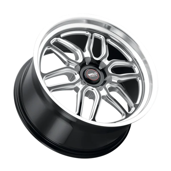Weld Racing 20x10 Laguna 6 Drag 6x135 ET38 BS7.00 Gloss BLK MIL DIA 87.1