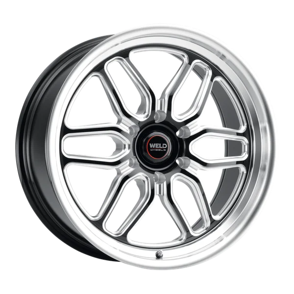 Weld Racing 20x10 Laguna 6 Drag 6x135 ET38 BS7.00 Gloss BLK MIL DIA 87.1