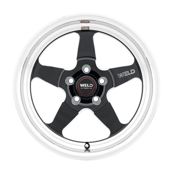 Weld S155 18x5 Ventura Drag 5x114.3 ET-23 BS2.1 Gloss BLK MIL DIA 78.1