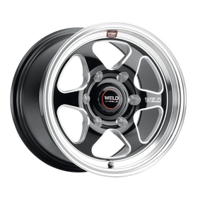 Weld S156 17x10 Ventura 6 Drag 6x139.7 ET25 BS6.50 Gloss BLK MIL DIA 106.1