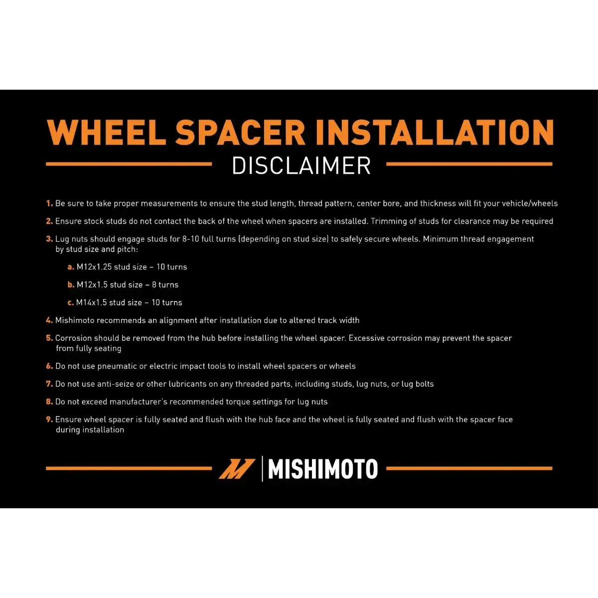 Mishimoto 5x114.3 Wheel Spacers, Fits Tesla Model 3 2017+