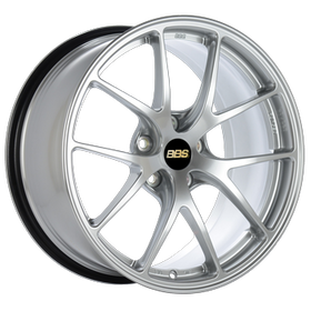 BBS RI-A 18x9.5 5x114.3 ET35 Diamond Silver Wheel -82mm PFS/Clip Required