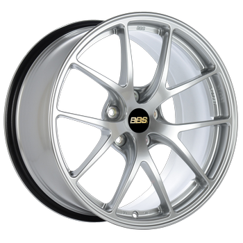 BBS RI-A 18x9.5 5x120 ET27 Diamond Silver Wheel -82mm PFS/Clip Required