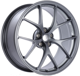 BBS FI 20x8.75 5x114.3 ET44 CB67 Titanium Wheel -82mm PFS/Clip Req