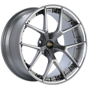 BBS RI-S 20x9 5x112 ET34 Diamond Silver Center / Diamond Cut Lip Wheel -82mm PFS/Clip Required